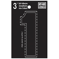 HYK-30401 NMBR HO 1 VINYL 3 BLK