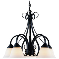 BOS-F3-5C FIXTURE CHANDELIER BLK