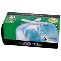 GARBAGE BAG CLEAR 17-1/2X16-3/4