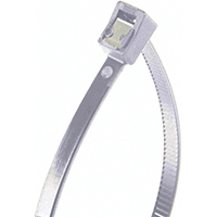 GB 45-311SC Cable Tie, Double-Lock Locking, 6/6 Nylon, Natural