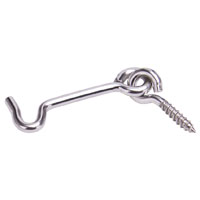 HOOK/EYE STAINLESS STEEL 2IN