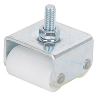 CASTER APPL 7/8IN ZINC WHITE