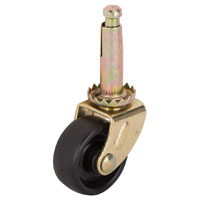 CASTER STEM 1-1/4IN BRS/BLK