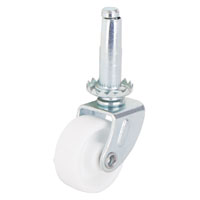 CASTER STEM 1-1/4IN ZINC/WHT