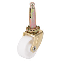 CASTER STEM 1-1/4IN BRS/WHT