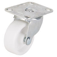 CASTER PLATE 1-5/8IN ZINC/WHT