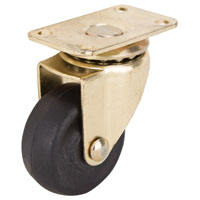 CASTER PLATE MED 1-5/8 BRASS