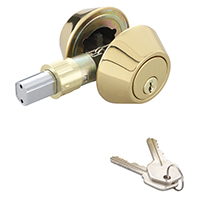 PRO-TD102PB DEADBOLT DBL CYL PB