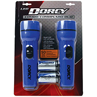 Dorcy 41-2594 Flashlight, D Battery, LED Lamp, 50 hr Run Time, Blue