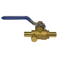 BALL VAL 1/2IN PEX BRS