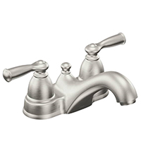 FAUCET LAV 2HNDL BN LOW ARC