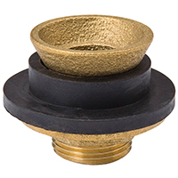 CLOSET SPUD BRASS 1-1/2X1-1/2