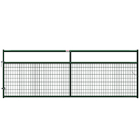GATE 2X4IN WIRE FILLED 12FT GRN