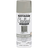 Spray Paint Chalked Country Gray