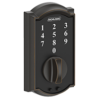 SCHLAGE DEADBOLT TOUCH AGED BRON