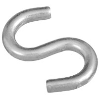 National Hardware N273-441 S-Hook, 120 lb Working Load, 0.312 in Dia Wire,