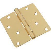 National Hardware N186-932 Door Hinge, Cold Rolled Steel, Satin Brass,