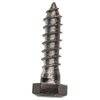 3/8" X 1 1/2" BLK LAG BOLT 4PK