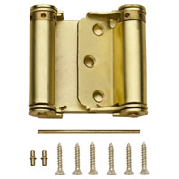 SPRING HINGE STN BRASS 3IN