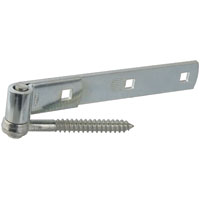 National Hardware N129-726 Hook/Strap Hinge, 0.22 in Thick Leaf, Steel,