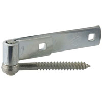 National Hardware N130-005 Hook/Strap Hinge, 0.19 in Thick Leaf, Steel,