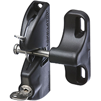LATCH GATE AUTO BLACK 4-9/16IN