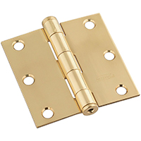 3" SOLID BRASS RES SQ HINGE