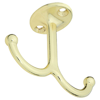 NAT-N245811 HOOK COAT/HAT BRASS