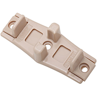 National Hardware 197 Series N344-846 Door Guide, Polyethylene, Tan