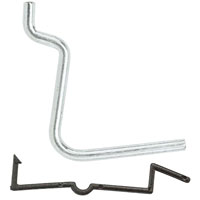 1" STRGHT PEG BRD HOOK W LCK 8PK