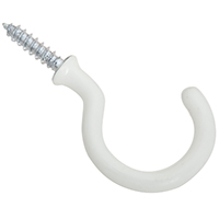 HOOKS 1-1/2"PLANT WHITE 2PC