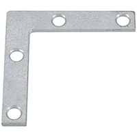 National Hardware V117 Series N208-793 Corner Brace, 4 in L, 3/4 in W, 4 in