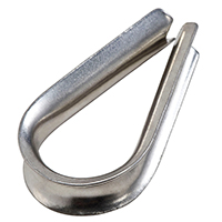 National Hardware 4232BC Series N830-307 Rope Thimble, Stainless Steel