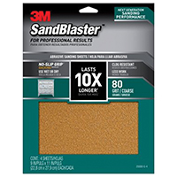 SANDPAPER GRIP 80 9X11IN 4SHT