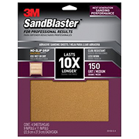 SANDPAPER GRIP 150 9X11IN 4SHT