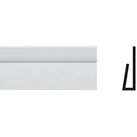 MOULDING WALL BOARD WHITE CAP BK