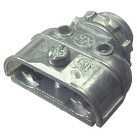 Halex 91580 Duplex Connector; 3/8 in; Zinc