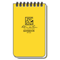 Rite in the Rain 135 Pocket Notebook; 3 x 5 in Sheet; 50-Sheet; White Sheet;