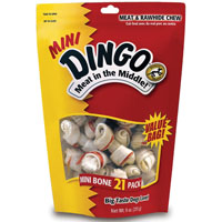 DINGO 2.5IN MINI WHITE 21PK