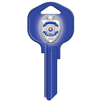 KW1 KEYBLANK POLICE BADGE