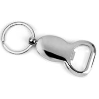 SILVER BOTTLE OPENER KEY RING