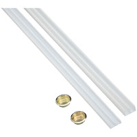 WHITE PLASTIC TRACK