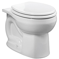 COMMODE - 12" BOWL WHITE RND FRO
