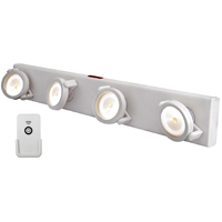 Westek LPL704 Under-Cabinet Track Light, 40.85 W, 4 -Lamp, LED Lamp, 75 Lumens, 3000 K Color Temp, P