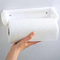 PAPER TOWEL HOLDER PLSTC WHT