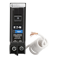 BREAKER 1P 15A AFGF DUAL FUNC