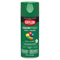 Krylon COLORmaxx K05517007 Spray Paint, Gloss, Emerald Green, 12 oz, Aerosol