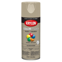 Krylon COLORmaxx K05526007 Spray Paint, Gloss, Khaki, 12 oz, Aerosol Can