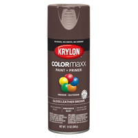 Krylon COLORmaxx K05527007 Spray Paint, Gloss, Brown, 12 oz, Aerosol Can