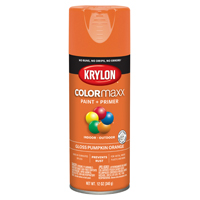 Krylon COLORmaxx K05532007 Spray Paint, Gloss, Pumpkin Orange, 12 oz,